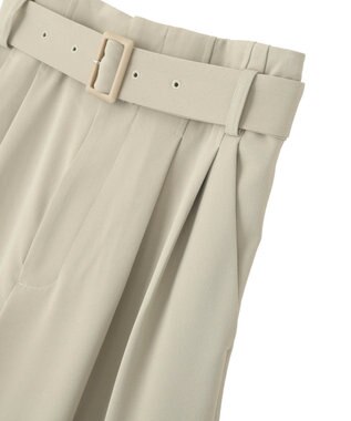 CRAFT STANDARD BOUTIQUE ハイウェストベルトワイドパンツ Light Beige