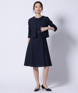 TOCCA 【消臭】BRIGHT LUMINOUS 七分袖ジャケット ネイビー系