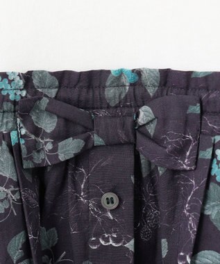 ANY KIDS ドッキング レトロ花柄 ワンピース ネイビー