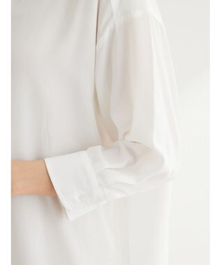 Green Parks ＳＥＴ２点Ｖネックベスト＋７分袖ミディシャツワンピース Beige