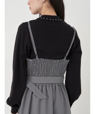 earth music&ecology ウエストマークキャミワンピース Gray