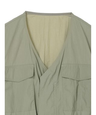 earth music&ecology ドロストコードジレ Khaki