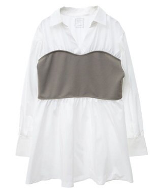 Green Parks ビスチェドッキングチュニック Khaki