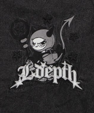 WEGO 【ユニセックス着用ITEM/MLサイズ展開】グラフィックデニムシャツ（LS） デニムブラックソノタ