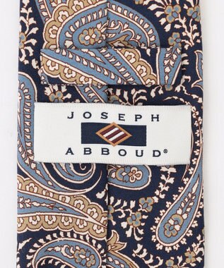 JOSEPH ABBOUD 【イタリア生地・日本製】ビッグペイズリー ネクタイ サックスブルー系7