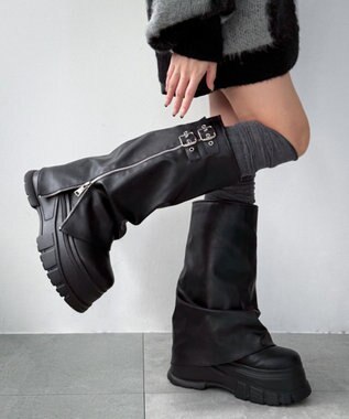 WEGO 厚底カバーロングブーツ