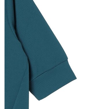 Green Parks ぽこぽこ７分袖カットプルオーバー Blue Green
