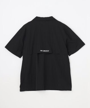 PW CIRCULUS 【MEN】ダブルポケットサファリシャツ ゴルフ ブラック系