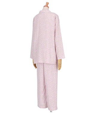 Wing パジャマ 長袖 長ズボン 綿100%(本体) 二重ガーゼ素材 レディース EP7043 ウイング／ワコール ピンク
