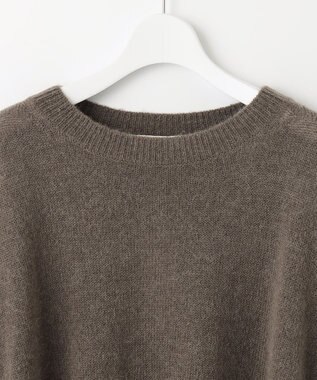 自由区 ポンチョニット ブラウン系