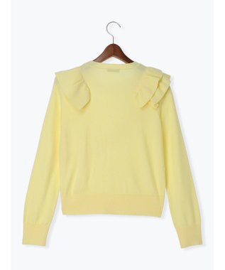 Te chichi 【Atelier Bonheur】イレギュラーフリルニットプルオーバー《2025winter catalog item》 イエロー