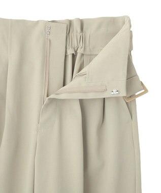CRAFT STANDARD BOUTIQUE ハイウェストベルトワイドパンツ Light Beige