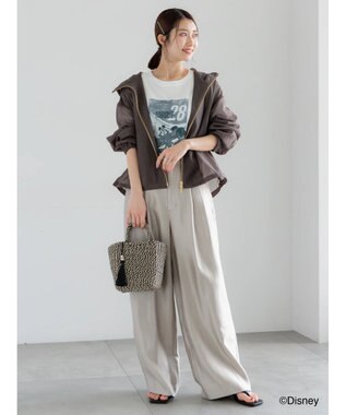 Te chichi 【Disney】MICKEY/フロントプリントTシャツ ブラック