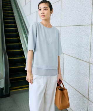 23区 アクリルハンドル バッグ キャメル系