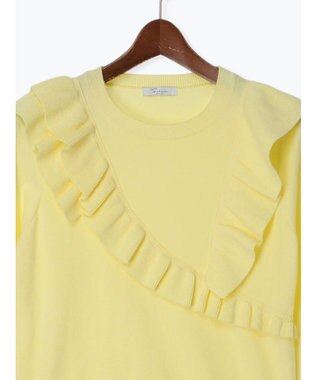 Te chichi 【Atelier Bonheur】イレギュラーフリルニットプルオーバー《2025winter catalog item》 イエロー