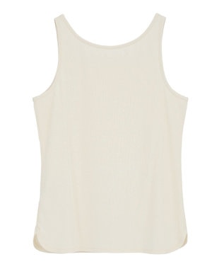 YECCA VECCA 2wayスクエアリブタンクトップ Ivory