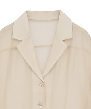 earth music&ecology シアーショートシャツ Light Beige