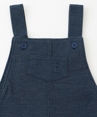 組曲 KIDS 【80-90cm】Check 半袖オーバーオール ネイビー系5