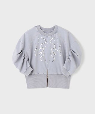 GRACE CONTINENTAL ピグメントショートトップ ブルー