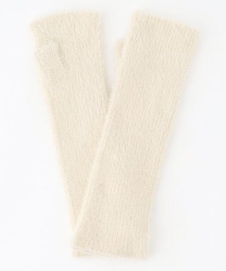 ANY SIS 【WEB＋一部店舗限定】シャギー ハンドウォーマー アイボリー