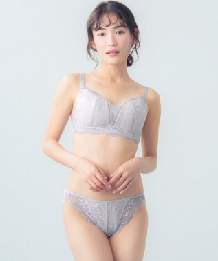 Wing Wing Lesiage 【1000シリーズ】 3/4カップブラ PB1001 ウイング／ワコール グレー