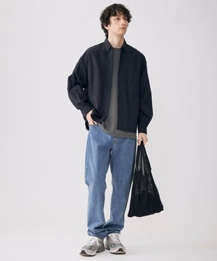 UNFILO MENS 耐久撥水 ライトシャツ ネイビー