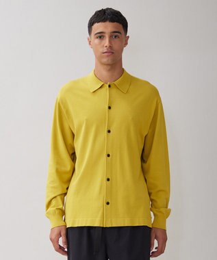 UNFILO MENS 【男女兼用】スタイリッシュ ニットシャツ マスタード