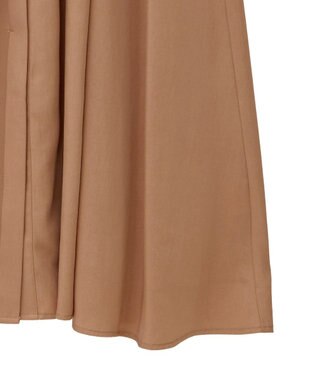 YECCA VECCA タックデザインシャツワンピース Camel