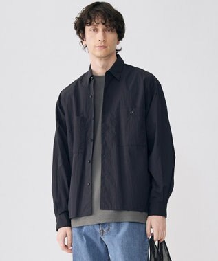 UNFILO MENS 耐久撥水 ライトシャツ ネイビー