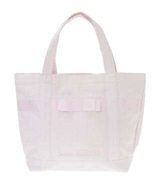 Maison de FLEUR ピンクマニアマルチポケット帆布トートSバッグ Pink