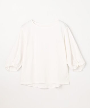 ANY 【WEB限定】シルケットスムースツイストスリーブカットソー オフホワイト