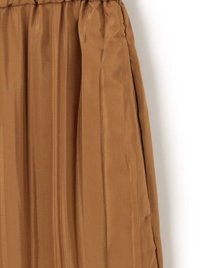 ICB 【洗える】 ハイカウントPeブロード プリーツパンツ キャメル系