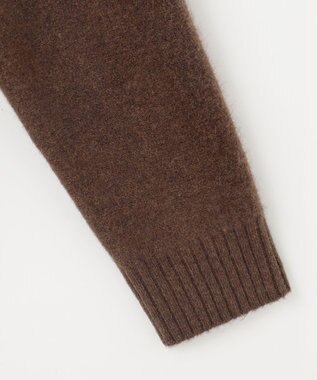 JOSEPH ABBOUD MOUNTAIN 【イタリア糸使用/軽量】パネルボーダー ニットパーカー ホワイト系2