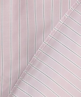 ANY SIS 【洗える】スキッパーイージー シャツ ピンクストライプ