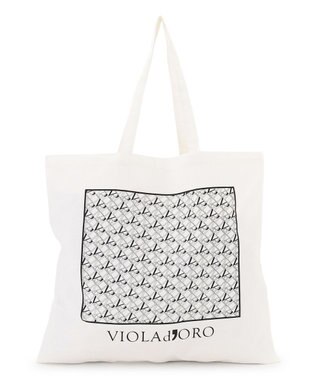 23区 VIOLAd'ORO ラフィアシート レザーコンビ ワンハンドルバッグ ベージュ系