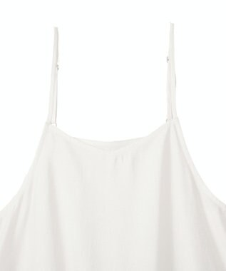 earth music&ecology ティアードフリルヘムキャミソール Off White