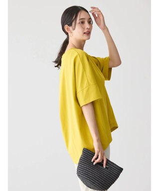 AMERICAN HOLIC 接触冷感バックタックカットプルオーバー Yellow