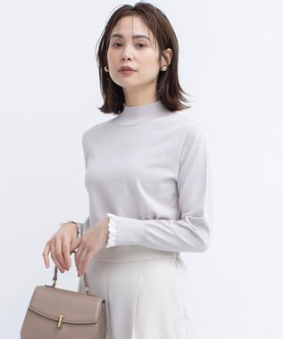 組曲 【2SET・WEB限定】パールボタン配色フリルツイン セット グレージュ系