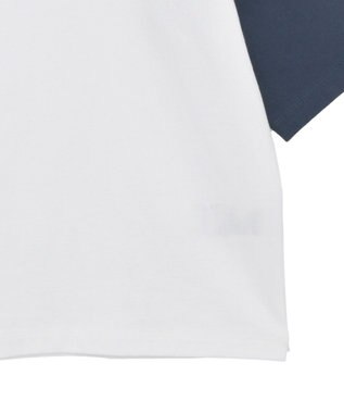 AMERICAN HOLIC ラグラン配色7分袖プルオーバー Ivory