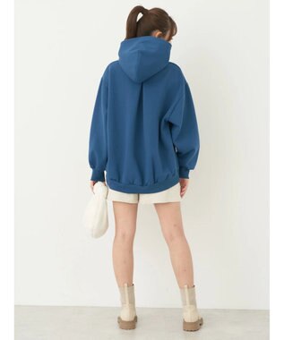 earth music&ecology 裏起毛パーカー Deep Blue