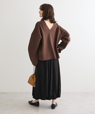 Green Parks ・ＥＬＥＮＣＡＲＥ　ＤＵＥ　２ｗａｙニットプルオーバー Brown