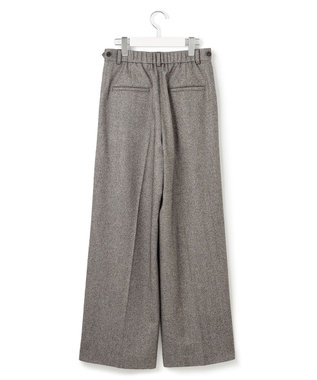 23区 S ラメミックスツイード タック ワイド パンツ モノトーン系