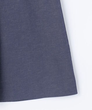 J.PRESS LADIES 【洗える】リネンツイル Aライン スカート ネイビーシャンブレー系