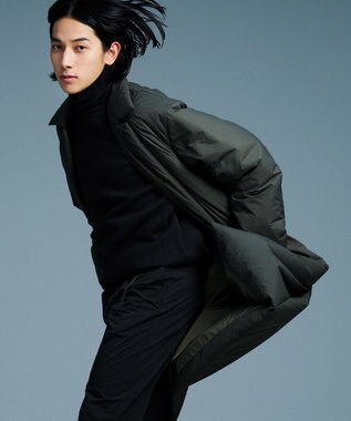 UNFILO MENS MOVE TEX タートルネック ニット ブラック系