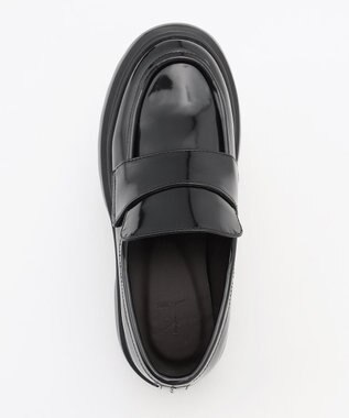 組曲 【加藤ローサさん着用】ボリュームスタッズローファー ブラック系