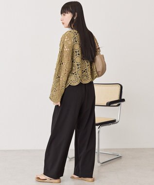 AMERICAN HOLIC ウエストドロストソフトバルーンパンツ Black