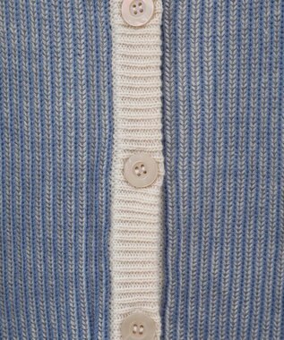 Green Parks 配色リブドッキングチュニック Blue