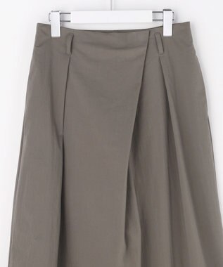 自由区 【カトリエムブーケ】Envelopper ワイドストレートラップパンツ グレー