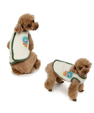 PET PARADISE スヌーピー キルト リバーシブル ベスト 《グリーン》 小型犬 グリーン✕ホワイト