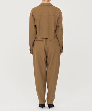 uncrave プレーンスーツ オールインワン（uncrave WHITE） ブラウンカーキ